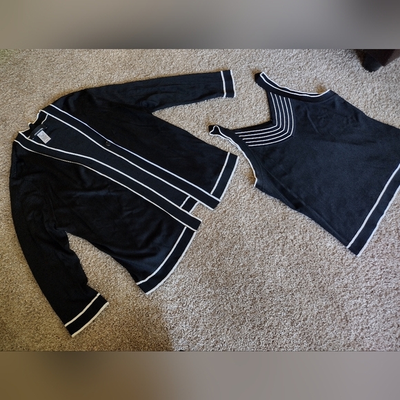 Jones New York Cardigan Tank Top Set XL - Picture 2 of 14